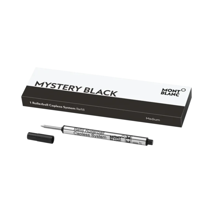 1 Rollerball-Mine ohne Kappe, Mystery Black – Medium
