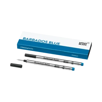 2 Rollerball-Minen, Barbados Blue – Medium