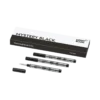 3 Rollerball-Minen, klein, Mystery Black – Medium