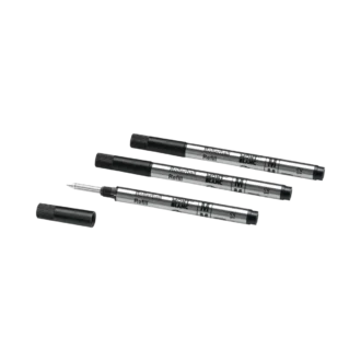 3 Rollerball-Minen, klein, Mystery Black – Medium