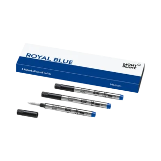 3 Rollerball-Minen, Royal Blue – Medium