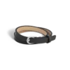 Armband mit Hufeisenschnalle, schwarz, größenverstellbar