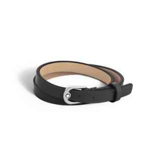 Armband mit Hufeisenschnalle, schwarz, größenverstellbar