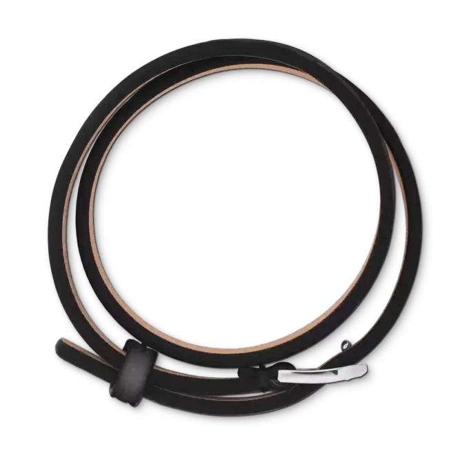 Armband mit Hufeisenschnalle, schwarz, größenverstellbar