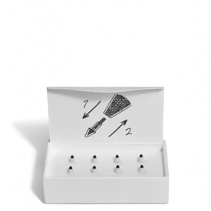 Matte Ersatzspitzen für den Montblanc Digital Pen Grey