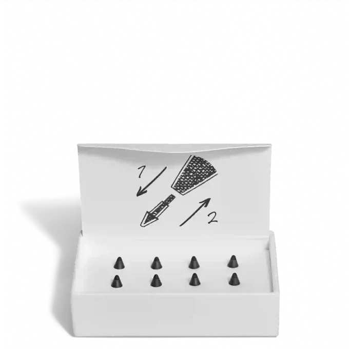 Ersatzspitzen aus Leinen für den Montblanc Digital Pen Schwarz