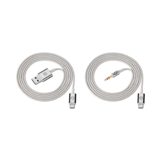 Graues Kabelset für Montblanc MB 01 Kopfhörer