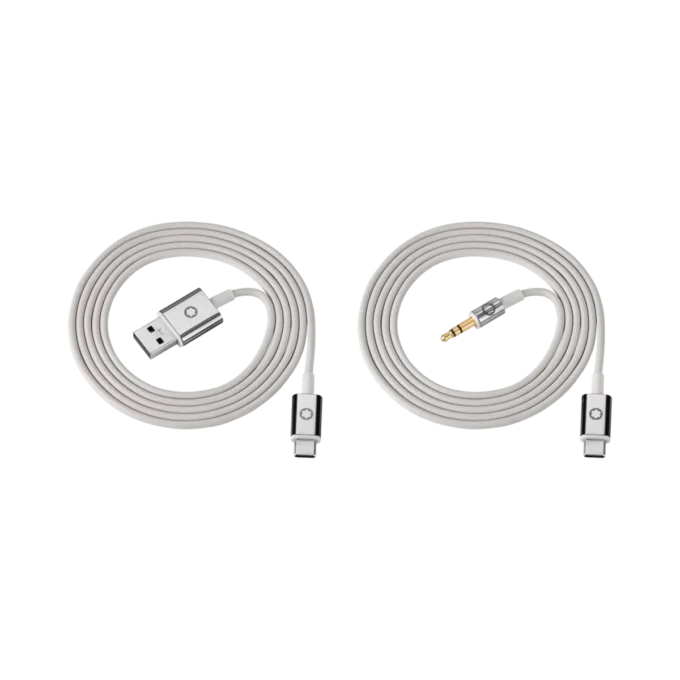 Graues Kabelset für Montblanc MB 01 Kopfhörer