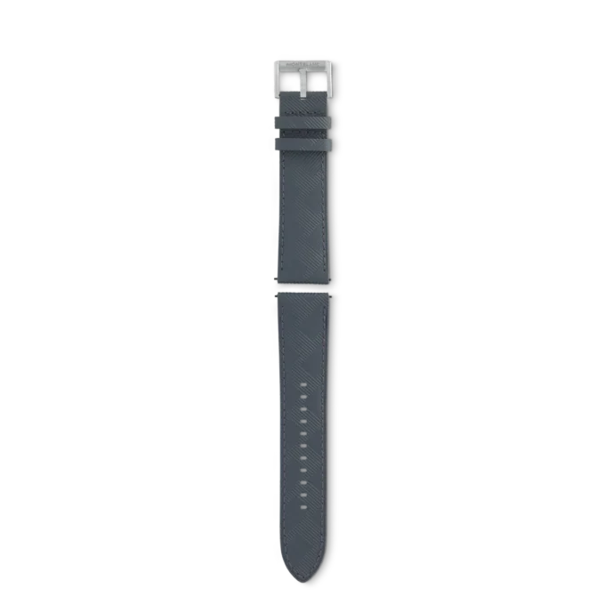 Graues Montblanc Extreme 3.0 Kalbslederarmband mit Dornschließe