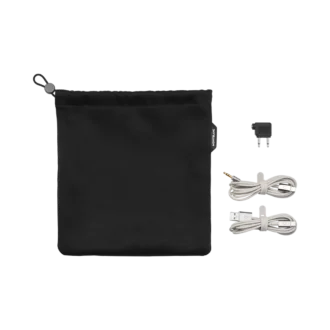 Graues Reiseset für Montblanc MB 01 Kopfhörer