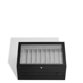 Große Sammlerbox aus Holz und Lack für 24 Schreibgeräte