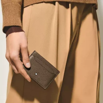 Kartenetui aus genarbtem Leder 5cc