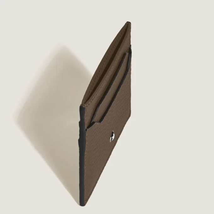Kartenetui aus genarbtem Leder 5cc