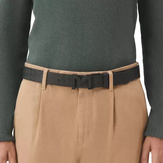 M-Schnalle Extreme 3.0 schwarz/einfarbig schwarz 35 mm Wende-Ledergürtel