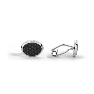 Manschettenknöpfe, Meisterstück, schwarz lackiert