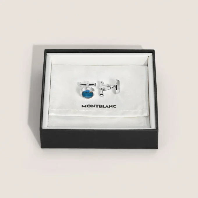 Manschettenknöpfe mit Mondphasenwerk