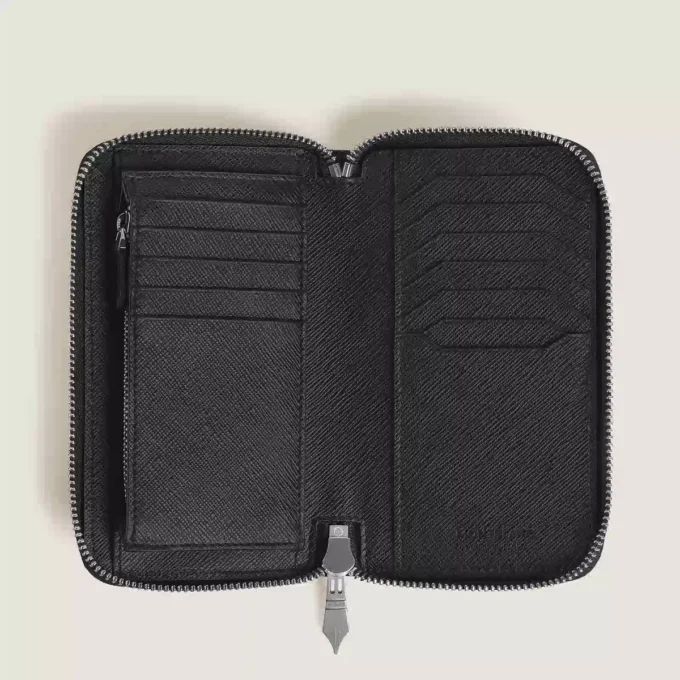 Mittlere Geldbörse „Sartorial“ 12cc mit Reißverschluss