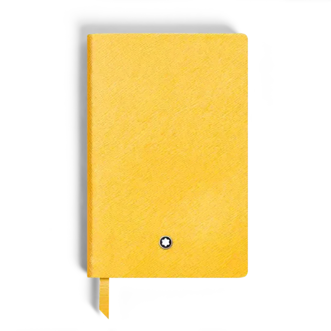 Notizbuch Small, Saffiano-Leder, Modena Yellow – linierte Seiten