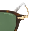 Runde Sonnenbrille mit havannabraunem Spritzgussrahmen Runde Sonnenbrille mit havannabraunem Spritzgussrahmen