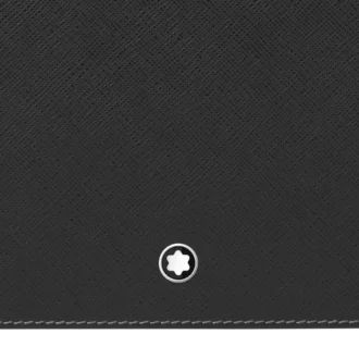 Schreibtischunterlage aus schwarzem Leder