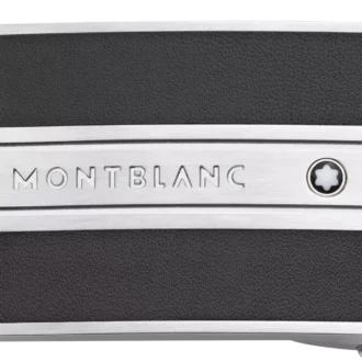 Schwarz/brauner 30-mm-Wendegürtel aus Leder