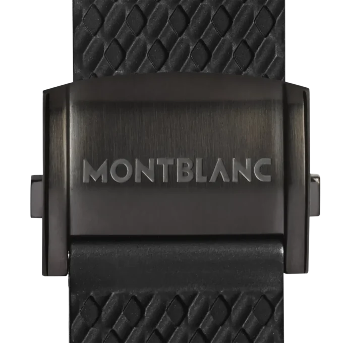 Schwarzes Sportarmband aus Gummi