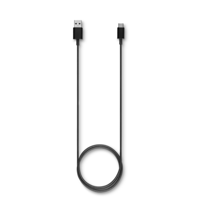 Schwarzes USB-C-Kabel