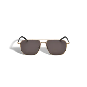 Squared Sonnenbrille mit goldfarbenem Metallrahmen