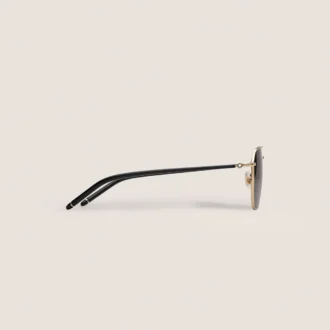 Squared Sonnenbrille mit goldfarbenem Metallrahmen