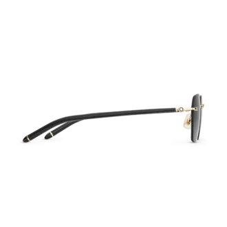 Squared Sonnenbrille mit goldfarbenem Metallrahmen