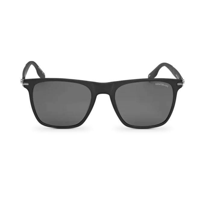 Squared Sonnenbrille mit schwarzem Acetatrahmen